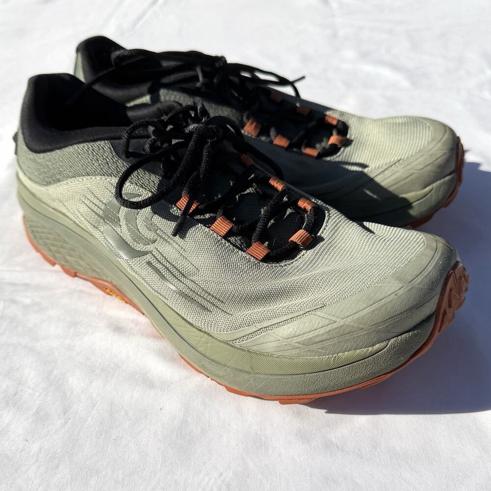 Topo Pursuit Trail Running Shoes Mens 8 EU 41 Olive Green Clay OMM Drop Zipfoam